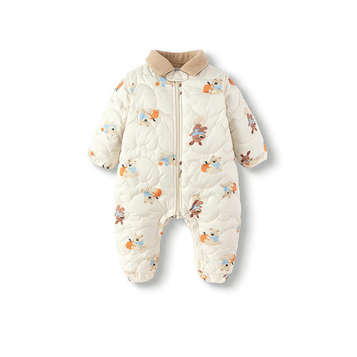 巴拉巴拉balaOne宝宝连体衣婴儿衣服2025新款冬装加绒哈衣爬服萌 商品图4