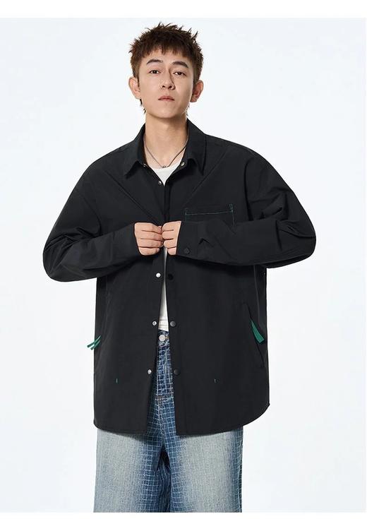 【质感新格调 硬挺垂感有型】斯辰唯佳户外山系情侣骨鸟格防泼衬衣外套 商品图5