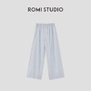 ROMI STUDIO“慵懒随性”棉质柔软亲肤印花条纹阔腿裤 RWCRXM4001【现货】 商品缩略图0