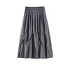 「高货wl」全新升级【铂金会员293/天猫389/差价96】(42208)洛诗琳高级感不规则褶皱半身裙2025夏季高腰大摆半身裙女 商品缩略图4