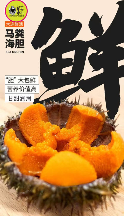 【次日达】胆大包鲜（马粪海胆肉）每天现加工现发，赏味期一个月 商品图0