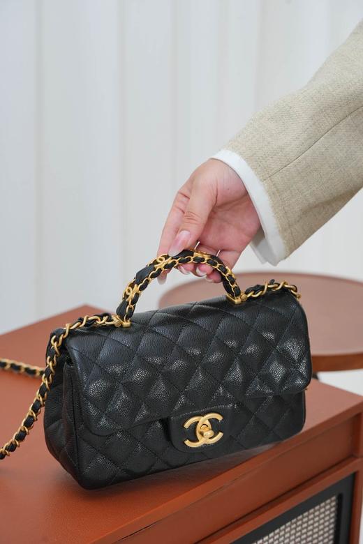 香奈儿 25B 双C手柄 CF大mini黑色  （LZ*MM） 商品图4