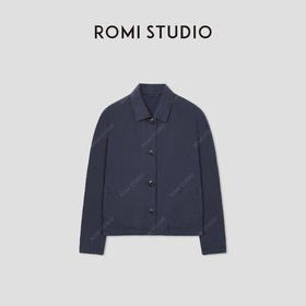 ROMI STUDIO“休闲复古”盐缩洗水麻棉做旧原生感短外套RWCASY4903 