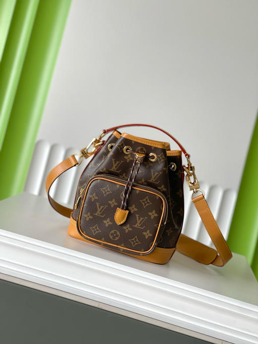 夏季特惠💰930 原单LV M14017 尺寸：24×22×16cm NOÉ CARGO 老花水桶包 变码芯片 商品图0