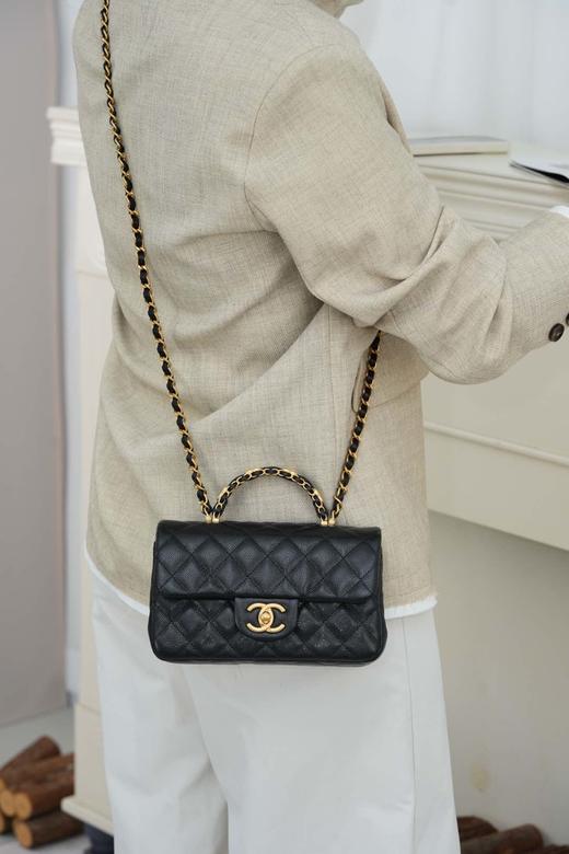 香奈儿 25B 双C手柄 CF大mini黑色  （LZ*MM） 商品图8