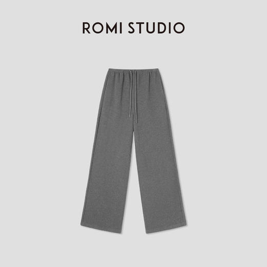 ROMI STUDIO“惬意自在”微磨毛松紧抽绳腰宽松直筒裤 RWCSXM1632 商品图2