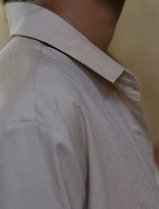 Jai 阴天灰蓝色/奶油白/沙色丹吉尔衬衫 商品图11