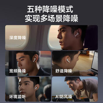 漫步者（EDIFIER）Evo Pro 真无线主动降噪蓝牙耳机 无线耳机 入耳式耳机 适用苹果华为小米OPPO手机 贝母白 /数码 /影音娱乐 /蓝牙/无线耳机 商品图1