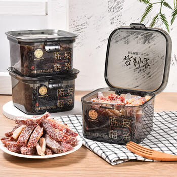 泉利堂陈皮梅条258g罐 西梅话梅蜜饯果干果脯办公室休闲零食伴手礼品盒 /休闲食品 /蜜饯果干 /陈皮蜜饯 商品图2