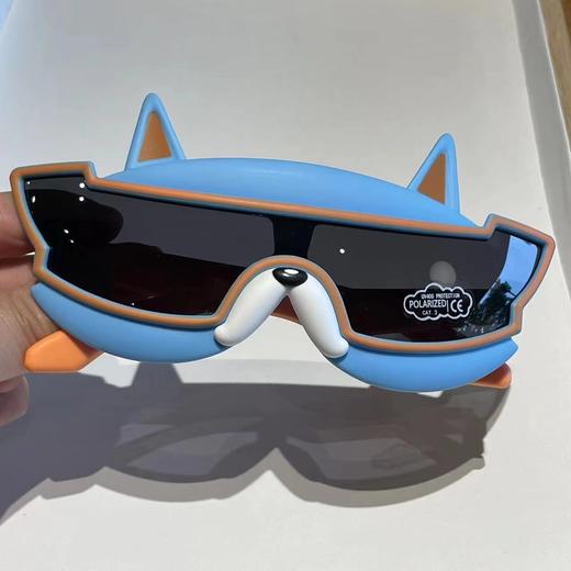 【卡通造型可爱】法斗一体镜片儿童太阳镜软硅胶男童耍酷墨镜宝宝偏光眼镜卡通小狗。ra 商品图4