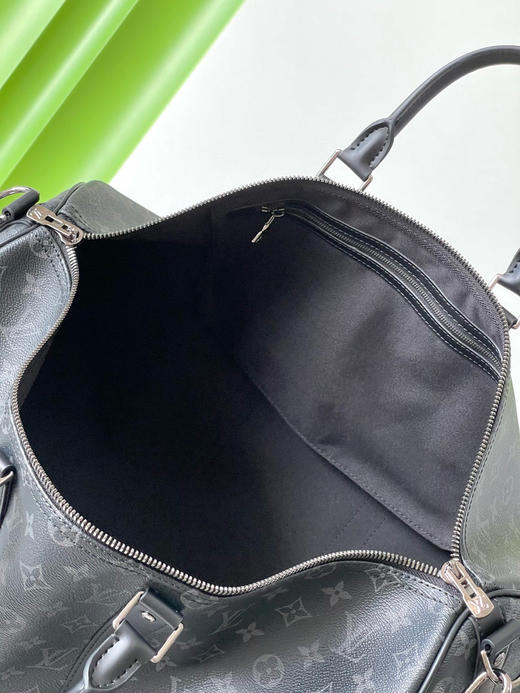 夏季特惠💰950 原单LV M14202 尺寸：50×29×22cm KEEPALL 黑花旅行袋 变码芯片 商品图8