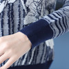 秋季女士洋气印花毛衣大码妈妈装上衣2025秋冬新款显瘦遮肉打底衫 商品缩略图2