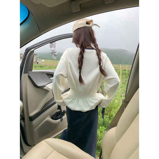 <曾小咸推荐>2.13现货秒杀 ！微信超特价！辣妹撞色收腰长袖T恤 日常169.99 立减90 秒杀79.99！！半身裙 秒杀89.99！ 商品图4