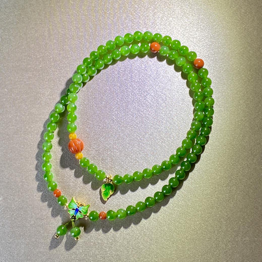 和田玉（碧玉）6mm玉珠手绕 商品图4