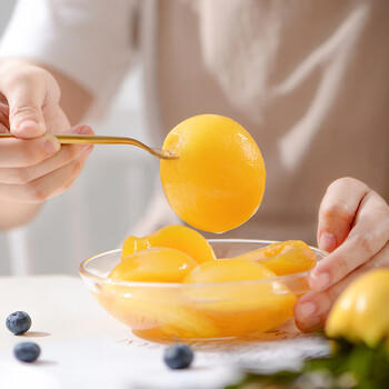 芝麻官黄桃罐头720g*3瓶    休闲食品   零食水果捞 /休闲食品 /罐头食品 /水果罐头 商品图3