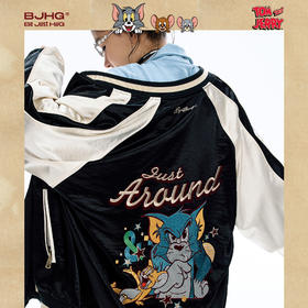 【猫和老鼠联名】BJHG不计后果棒球服外套男款秋季复古飞行夹克女