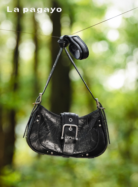 帕佳图新款时尚百搭牛皮斜挎女包