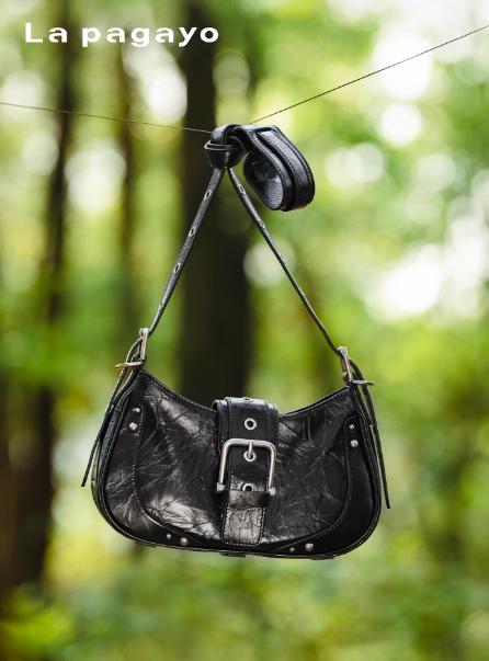 帕佳图新款时尚百搭牛皮斜挎女包 商品图0