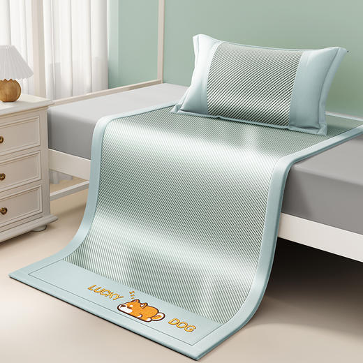 夏季可机洗刺绣冰藤 学生宿舍冰藤席 商品图1