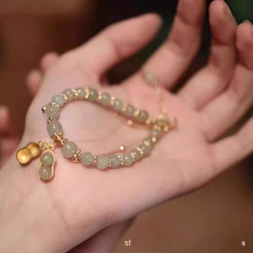 【福利❗️9.9抢🔥好事花生手链】轻奢高颜值百搭简约小众设计ins风男女套装可选送生日七夕情人节礼物 商品图3