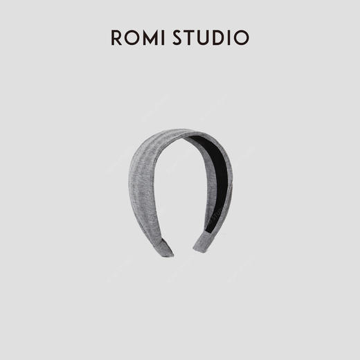 ROMI STUDIO 高颅顶不卡头居家外戴宽边坑条针织发箍 RWCRP34394 商品图4