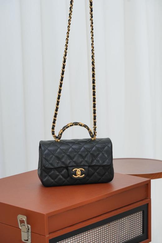 香奈儿 25B 双C手柄 CF大mini黑色  （LZ*MM） 商品图7