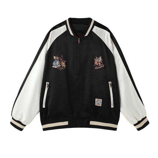 【猫和老鼠联名】BJHG不计后果棒球服外套男款秋季复古飞行夹克女 商品图4