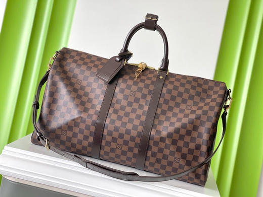 夏季特惠💰950 原单LV N41416 尺寸：50×29×22cm KEEPALL 啡格旅行袋 变码芯片 商品图0
