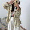 【秋季新款港风格子衬衫】新款oversize宽松慵懒风 外穿衬衣休闲  商品缩略图7