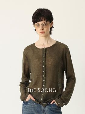 THESOONG|"静享悦己"羊驼毛12针精工高密肌理感开衫外套HWMY7577