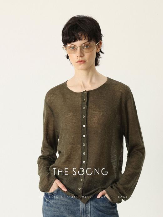 THESOONG|"静享悦己"羊驼毛12针精工高密肌理感开衫外套HWMY7577 商品图0