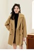 【高端系列】手工定制2301款10%苏丽羊驼毛➕90%高支羊毛双面尼中款大衣-喜出 商品缩略图1