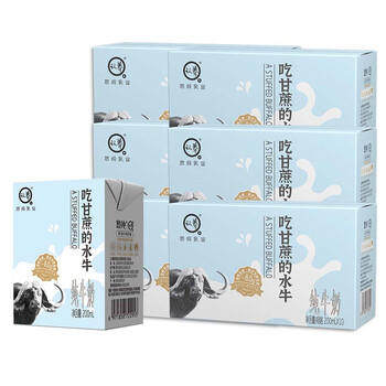 认养水牛奶早餐奶4.0g蛋白吃甘蔗的纯牛奶全脂牛奶200ml*10盒×6箱	 /水饮冲调 /常温奶 /基础牛奶 商品图4