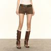 Ariseism 美式复古设计感麂皮绒工装短裤女早秋新款热裤 商品缩略图2