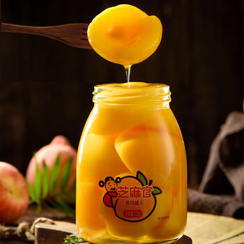 芝麻官黄桃罐头720g*3瓶    休闲食品   零食水果捞 /休闲食品 /罐头食品 /水果罐头 商品图2