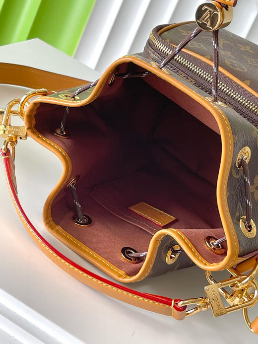 夏季特惠💰930 原单LV M14017 尺寸：24×22×16cm NOÉ CARGO 老花水桶包 变码芯片 商品图7