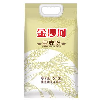 金沙河面粉 给父母买点好的全麦粉小麦粉含麦麸皮家用粗粮杂粮面粉10斤 /粮油调味 /面粉 /专用粉 商品图4