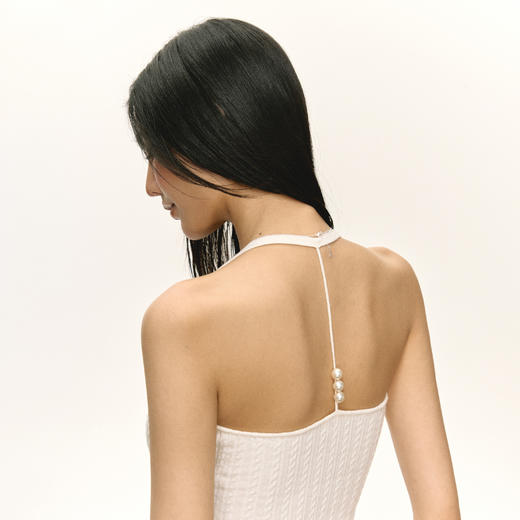 Ariseism 美式复古设计感绞花针织吊带女秋季新款短款修身上衣 商品图1