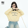 P&X设计师女装2025秋季宽松型长袖学院风短款卫衣 825317142 黄色 商品缩略图3