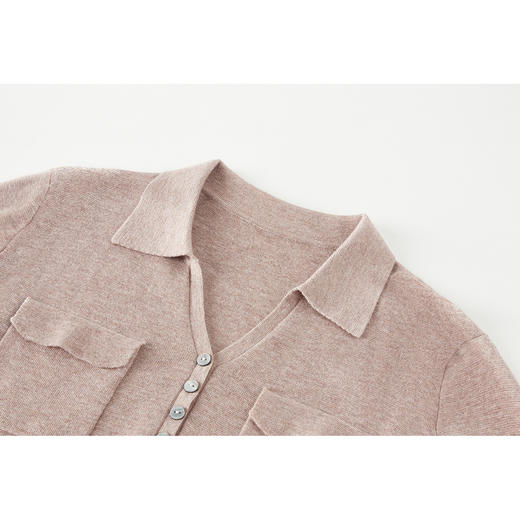 OSL 9317套装时尚洋气宽松羊毛上衣阔腿裤两件套针织套装 商品图3