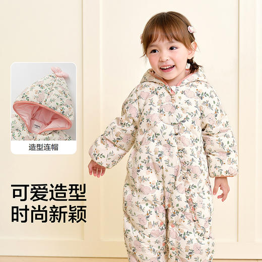 巴拉巴拉balaOne宝宝羽绒服连体衣2025新款冬装保暖萌趣时尚新颖 商品图3