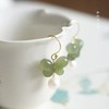 【预售3天】福蝶耳环和田玉青海料中国风旗袍耳钩耳饰AL684289723138 商品缩略图1