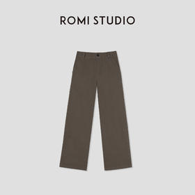 ROMI STUDIO“简约复古”精梳棉洗水韧性顺滑感直筒裤 RW25SXG0138