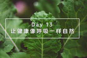 Day 13：让健康像呼吸一样自然