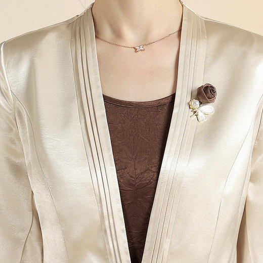 QYM CS25A80-Y时尚套装西装外套气质洋气两件套显瘦连衣裙 商品图3