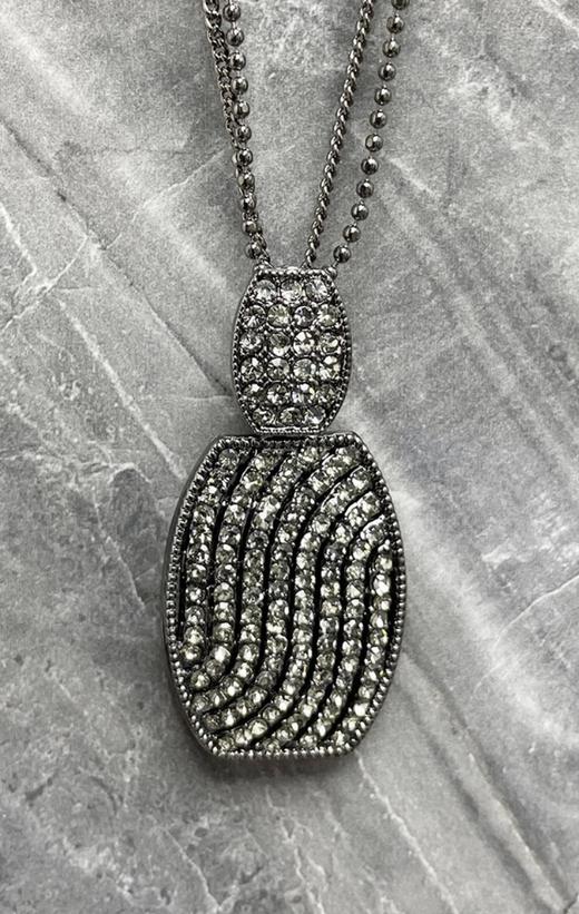 精工满钻长项链女韩版优雅气质镶钻长毛衣链44533
 商品图4