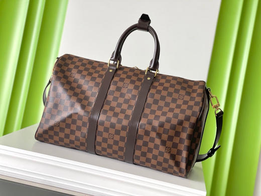 夏季特惠💰900 原单LV N41418 尺寸：45×27×20cm KEEPALL 啡格旅行袋 变码芯片 商品图2