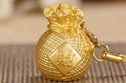 朱炳仁铜福满财满小钱袋 商品图1