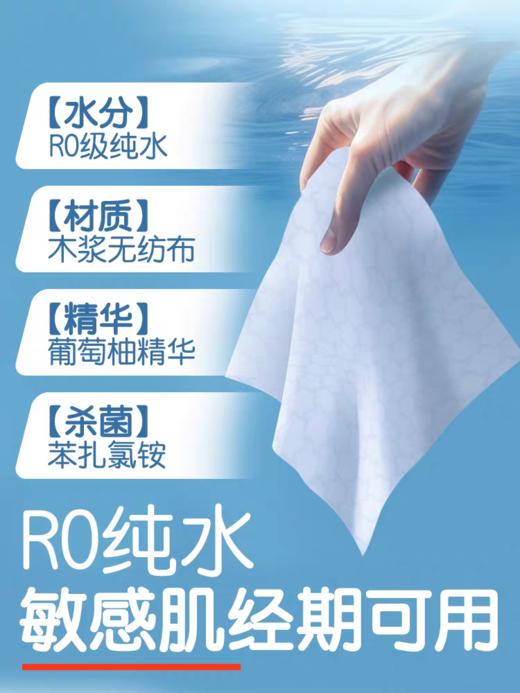 湿巾湿厕纸优思特60抽 商品图1