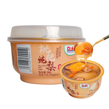都乐（DOLE）枇杷炖梨280g*9碗砀山酥梨水果罐头炖梨礼盒 /休闲食品 /罐头食品 /水果罐头 商品图4